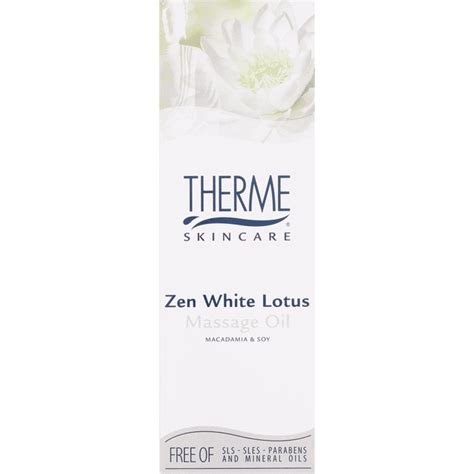 Therme Massage Olie Zen White Lotus 125 Ml