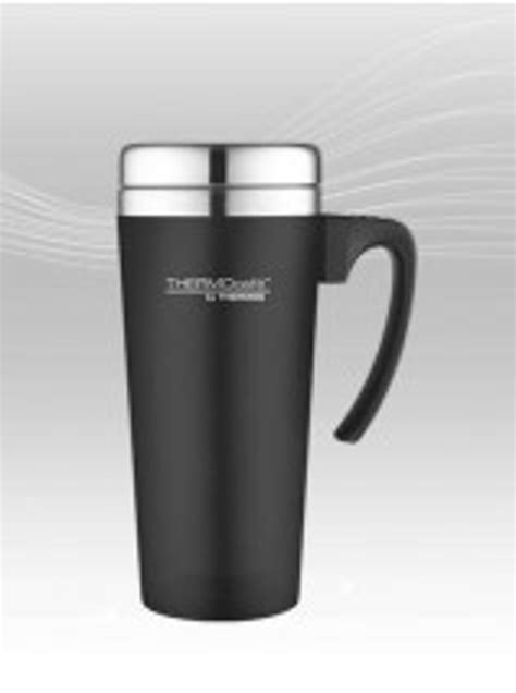 ThermoCafe Soft Touch Travel Mug 420ml Black Harrys Department Store