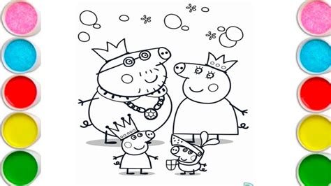 Peppa Pig Drawing Colouring And Painting How To Draw Peppa Pig Cartoon