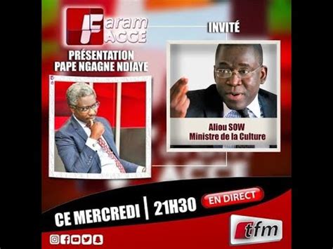 TFM LIVE Faram Facce Invité Aliou Sow Pr Pape Ngagne Ndiaye