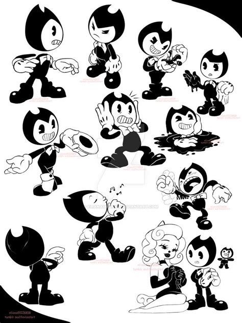 Bendy Some Doodles By Eliana55226838 Cartoon Character Design Bendy