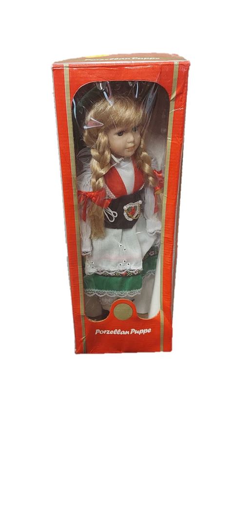 Porzellan Puppe German Made Doll With Original Box St Nix