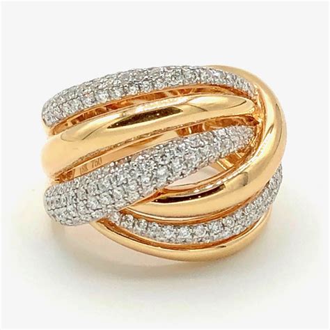 Rose Gold Diamond Ring 18KT - Sakata Jewellers