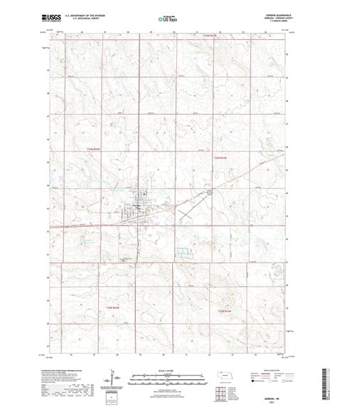 Gordon Nebraska US Topo Map – MyTopo Map Store