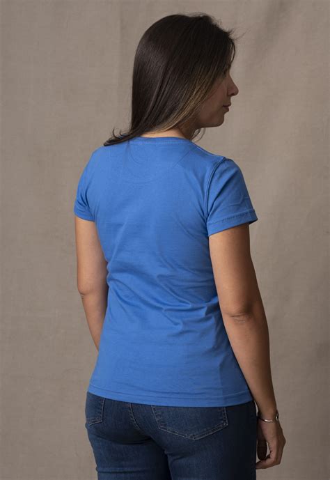 Camiseta Feminina Lisa Azul Royal Los Corrales