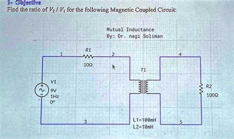 Solved Texts 1 Find The Ratio Of V₂v₁ For The Following Magnetic