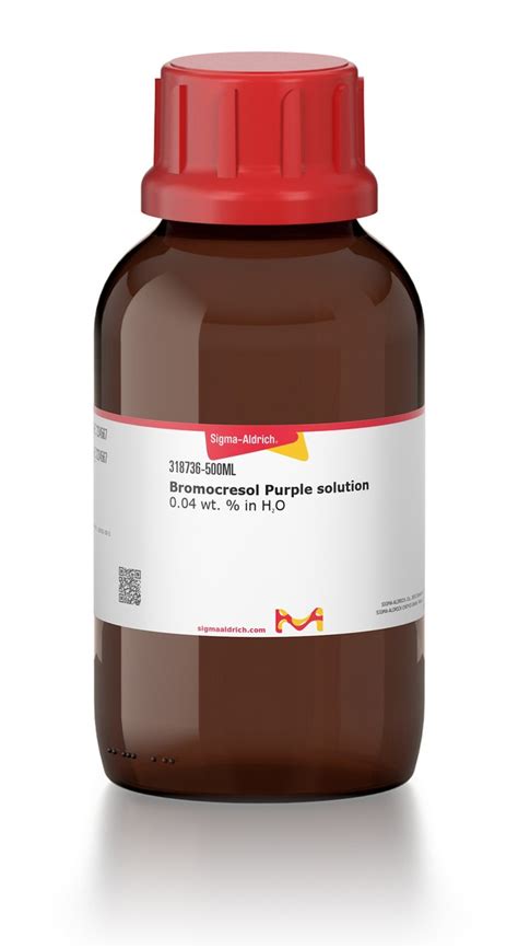 Bromocresol Purple Solution 0 318736 500ML SIGMA ALDRICH SLS