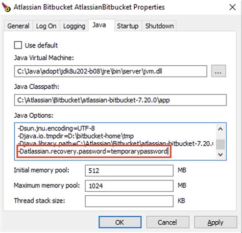 Lockout Recovery Process Bitbucket Data Center And Server 7 17 Atlassian Documentation