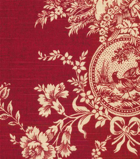 Waverly Upholstery Fabric-Country House Toile Red | JOANN