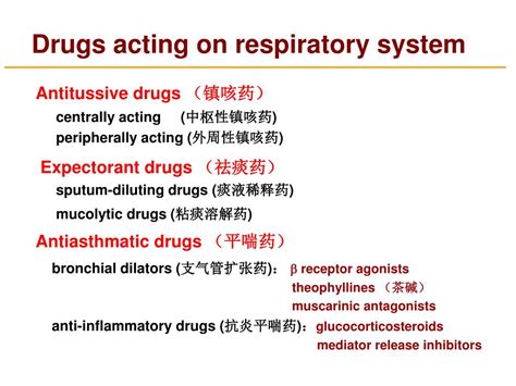 Ppt Antitussives Expectorants And Antiasmatic Drugs Powerpoint Presentation Id 3521401