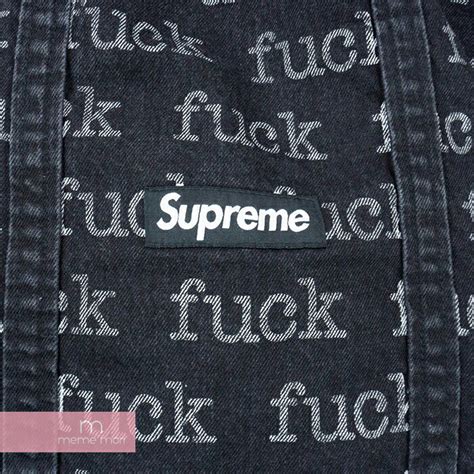 楽天市場Supreme SS Fuck Denim Tote Bag シュプリーム ファックデニムトートバッグ バッグ かばん 手提げ ブラック プレゼント ギフト