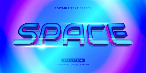 Premium Vector | Space text effect