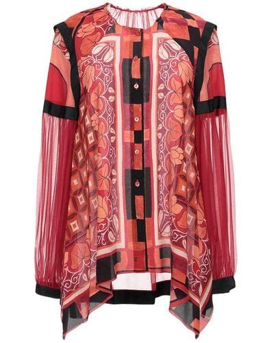 Red Alberta Ferretti Tops For Women Lyst