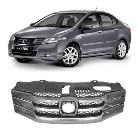 Grade Radiador Friso Cinza Honda City Frete Gr Tis