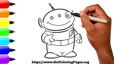 How To Draw Alien Toy Story Alien Drawings Drawings Drawing Tutorial