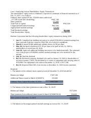 Ancheta Victor Elmer V Audit Of Shareholder S Equity Docx Case