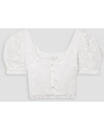 White Loveshackfancy Tops For Women Lyst