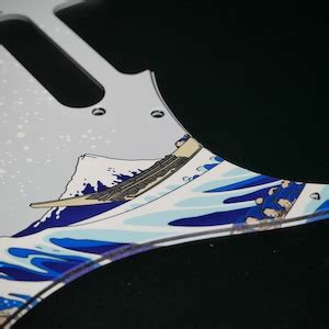 PRS Silver Sky Silver Sky SE Pickguard Modern Style The Great Wave Off