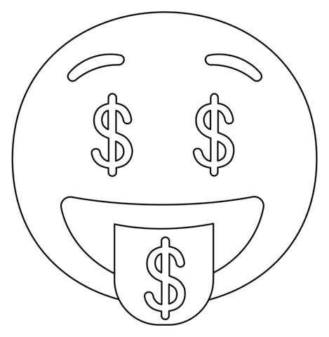 Money Mouth Face Emoji Clipart