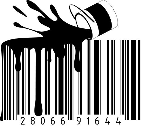 Spilled Paint Barcode - Worldbarcodes.com