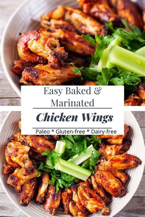 Baked Marinated Chicken Wings | Marinated chicken wings, Baked marinated chicken, Chicken wing ...