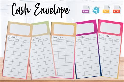 Cash Envelopes Printable Cash Envelope Tracker Templates 58 OFF