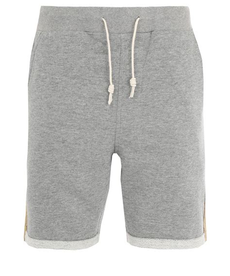 Lyst Folk Mid Grey Panelled Cotton Shorts In Gray For Men