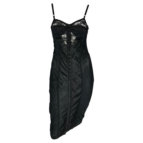 S S 2003 Dolce And Gabbana Sex And Love Runway Sheer Bustier Black