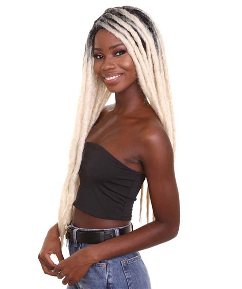 Best Dreadlock Wig For Halloween Womens Long Blonde Dreadlocks