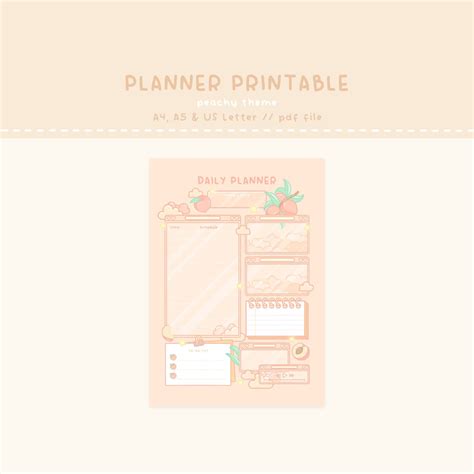 Daily Planner Cute Daily Planner Cute Planner Kawaii Planner