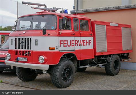 Einsatzfahrzeug Ifa W L Tlf Feuerl Schger Tewerk Luckenwalde Tlf