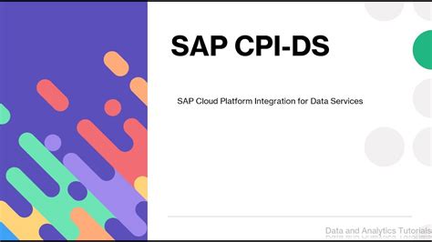 SAP CPI DS Tutorial Learn In 7 Days YouTube