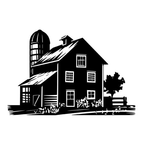 Farm House SVG File: Instant Download for Cricut, Silhouette, Laser ...