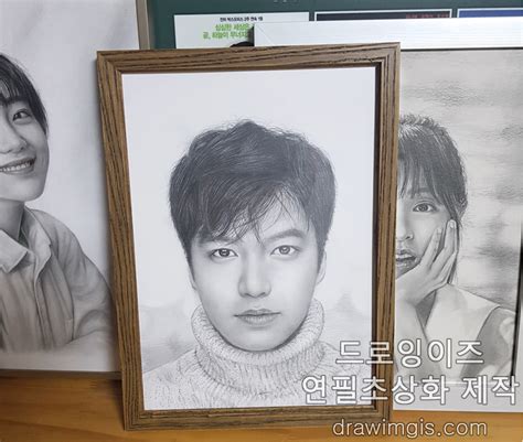 이민호 연필초상화 연예인그림 2b연필 샤프 찰필 초상화제작 초상화갤러리 초상화제작 드로잉이즈