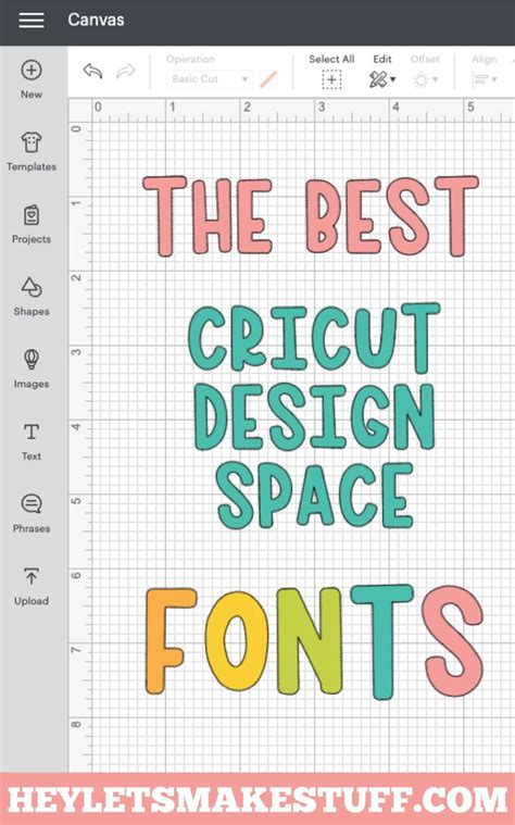 120 Best Cricut Design Space Fonts + Printable List