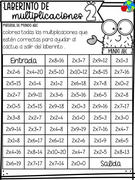 Fichas Tablas De Multiplicar Tablas De Multiplicar Actividades Aprender Las Tablas De