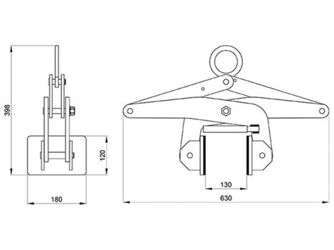 Scissor Clamp Lifter Asl For Lifting Concrete Sleepers Marble