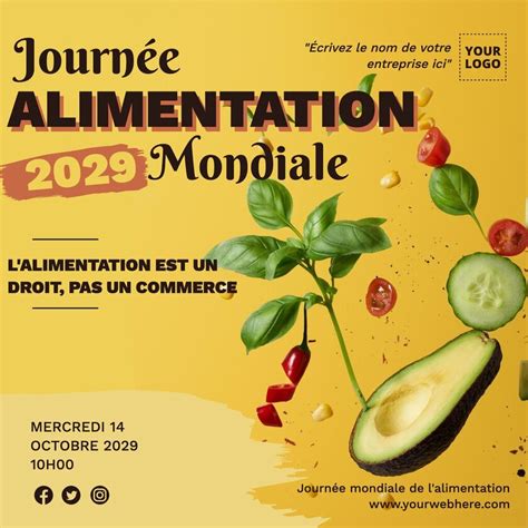 Concevoir des affiches pour la Journée Mondiale de l Alimentation en ligne