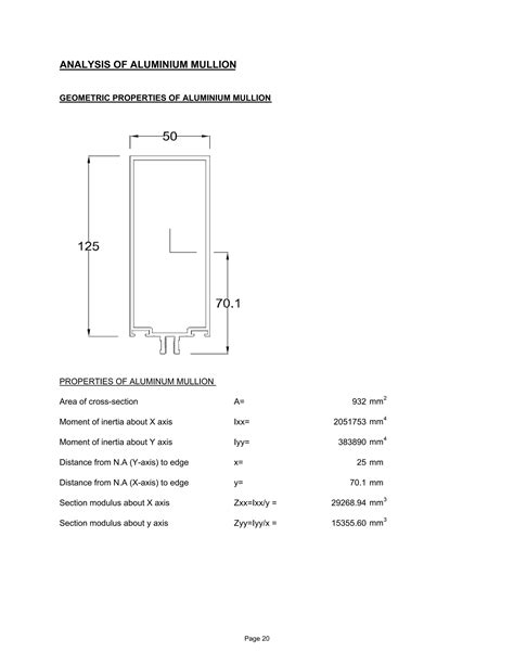 STRUCTURAL CALCULATION CURTAIN WALL SAMPLE DESIGN PDF