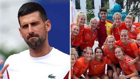 Novak Djokovic snubs Olympic village as Carlos Alcaraz image goes viral ...