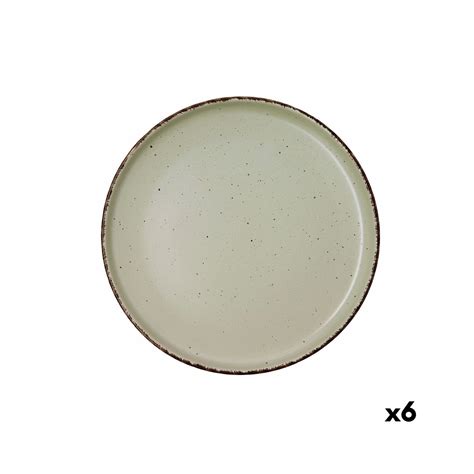 Assiette Plate Quid Duna Vert C Ramique X Cm Unit S Prix