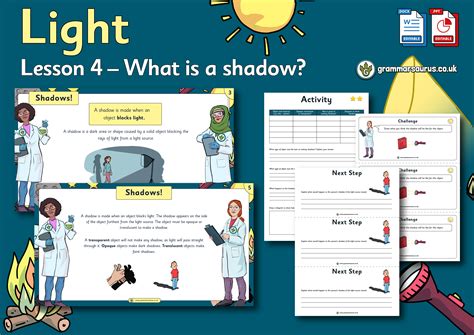 Year 3 Science Light What Is A Shadow Lesson 4 Grammarsaurus