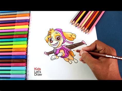 Cómo Dibujar A Skye De La Patrulla Canina Paw Patrol