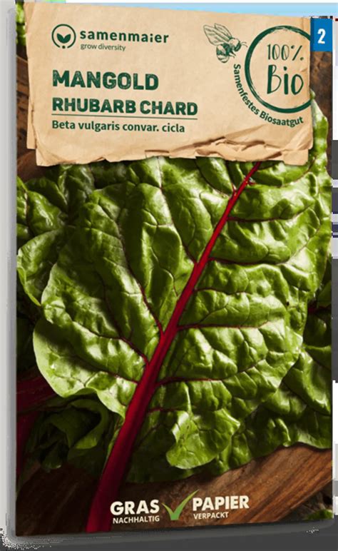 Samen Maier Acelga Bio Rhubarb Chard 1 Paquete Bloomling Tienda