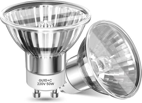 Luxvista 50W GU10 Halogen Light Bulbs Dimmable GU10 C 230V Spot Light