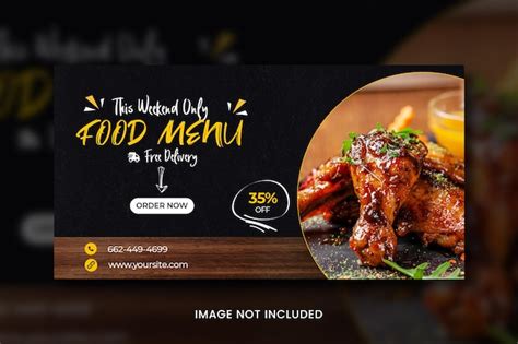 Premium Psd Best Food Banner Designer