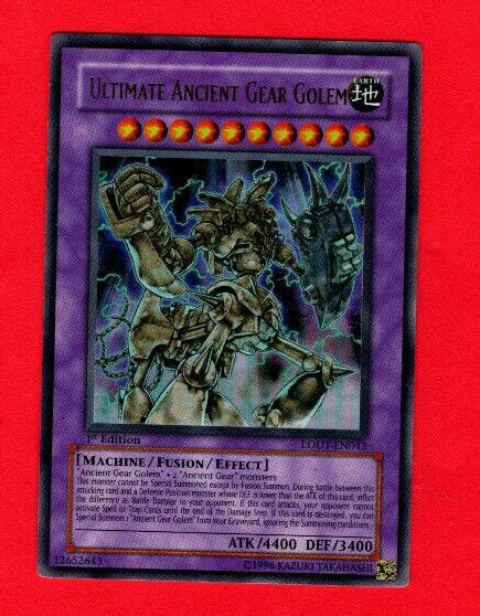 Ultimate Ancient Gear Golem Ultimate Rare St Ed Yu Gi Oh Single Card