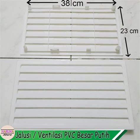 Jual Klm Jalusi Pvc Ventilasi Kisi Kisi Udara Pintu Kamar Mandi