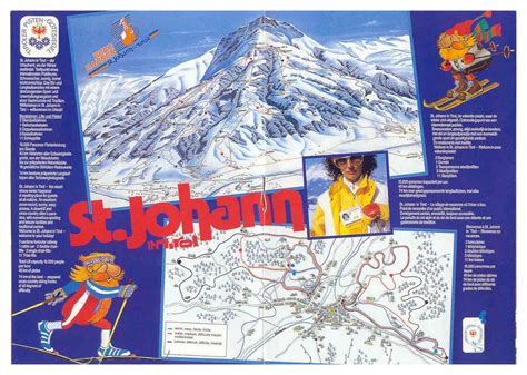 Detailed Piste Map Of St Johann In Tirol Tyrol Austria