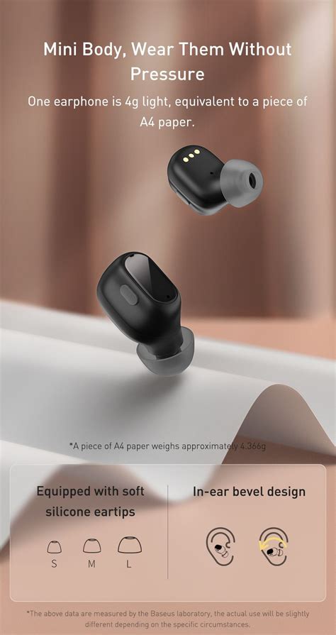 Baseus WM01 Plus Wireless Headphones TWS Bluetooth 5 0 Earphones Stereo